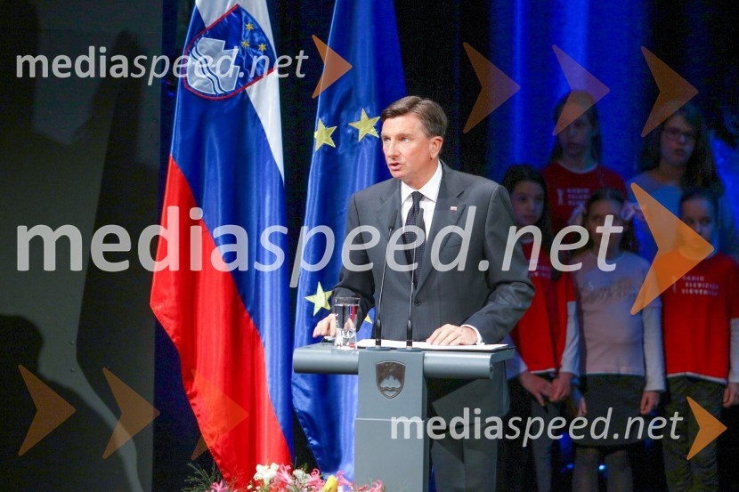 Borut Pahor, predsednik Republike SlovenijeDržavna proslava in slavnostna seja ob 25. obletnici prvih svobodnih večstrankarskih volitev