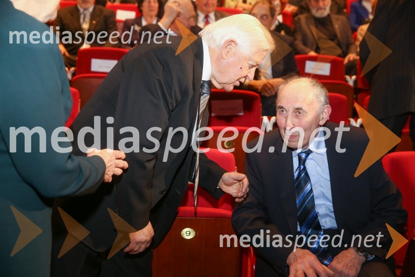  Milan Kučan, nekdanji predsednik Republike Slovenije;  Ivan Oman, slovenski politik, poslanec in kmetDržavna proslava in slavnostna seja ob 25. obletnici prvih svobodnih večstrankarskih volitev