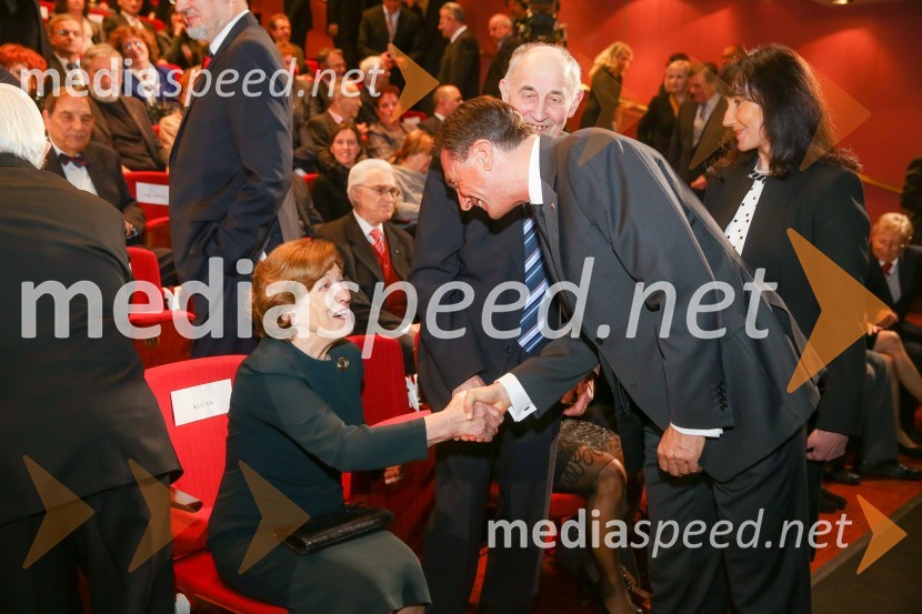  Štefka Kučan;  Borut Pahor, predsednik Republike Slovenije;  Ivan Oman, slovenski politik, poslanec in kmet;  Tanja Pečar, odvetnicaDržavna proslava in slavnostna seja ob 25. obletnici prvih svobodnih večstrankarskih volitev