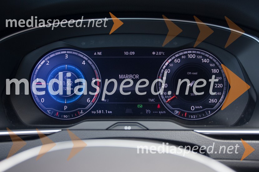 Volkswagen Passat Variant 2.0 TDI 4Motion Highline, digitalni Active Info DisplayVolkswagen Passat Variant 2.0 TDI 4Motion Highline, mediaspeed test