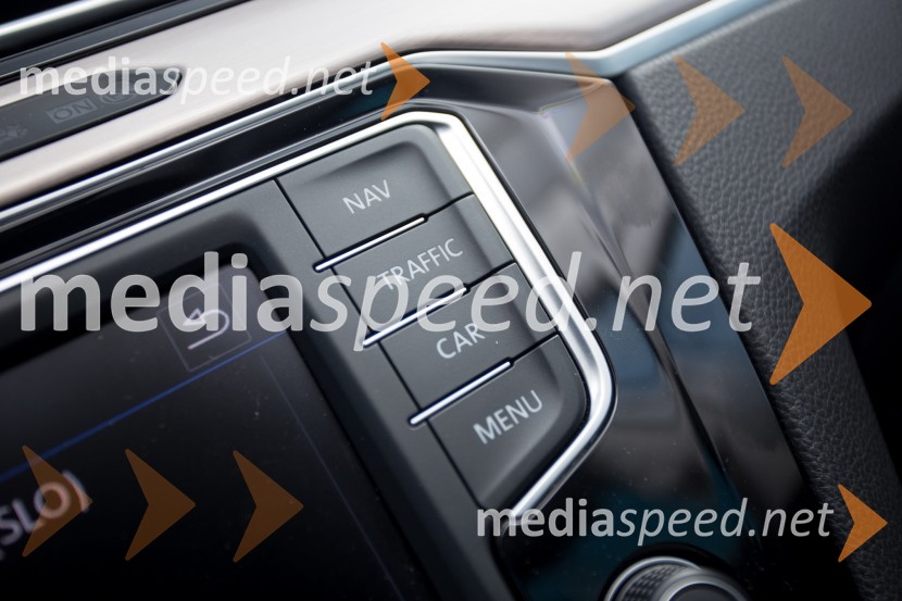 Volkswagen Passat Variant 2.0 TDI 4Motion Highline, komande osrednjega info zaslonaVolkswagen Passat Variant 2.0 TDI 4Motion Highline, mediaspeed test