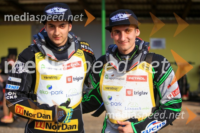  Jaka Kovačič, speedwayist, KST Brežice;  Žiga Kovačič, speedwayistSpeedway, druga dirka DP Slovenije in Hrvaške
