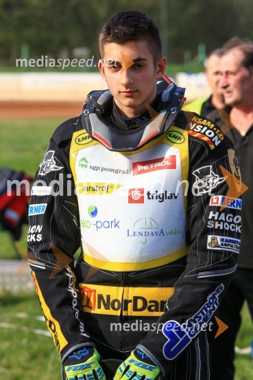  Jaka Kovačič, speedwayist, KST BrežiceSpeedway, druga dirka DP Slovenije in Hrvaške