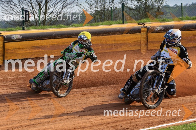 Žiga Kovačič, speedwayist;  Jernej Pečnik, AMTK LjubljanaSpeedway, druga dirka DP Slovenije in Hrvaške