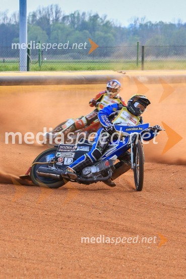  Denis Štojs, speedwayist (AMD Krško);  Robert Tabaka, speedwayistSpeedway, druga dirka DP Slovenije in Hrvaške