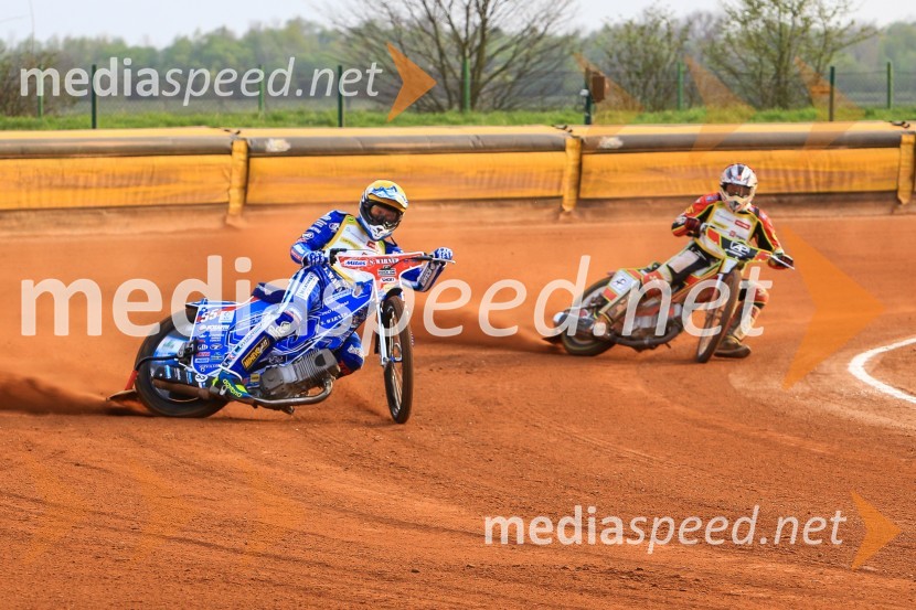  Matej Žagar, speedwayist (Slovenija);  Denis Štojs, speedwayist (AMD Krško)Speedway, druga dirka DP Slovenije in Hrvaške