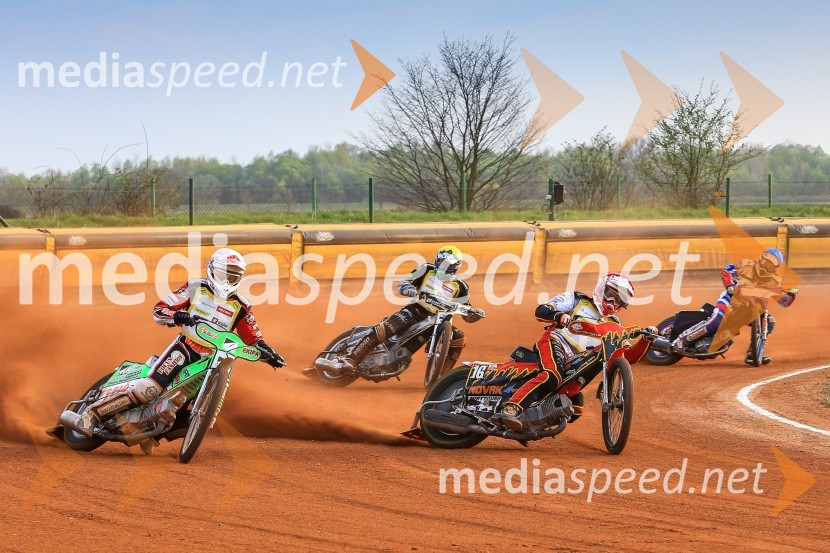 Nick Škorja, speedwayist, (AMTK Ljubljana);  Jernej Pečnik, AMTK Ljubljana;  Aleksander Čonda, ST Lendava;  Patrik Mikel, speedwayistSpeedway, druga dirka DP Slovenije in Hrvaške