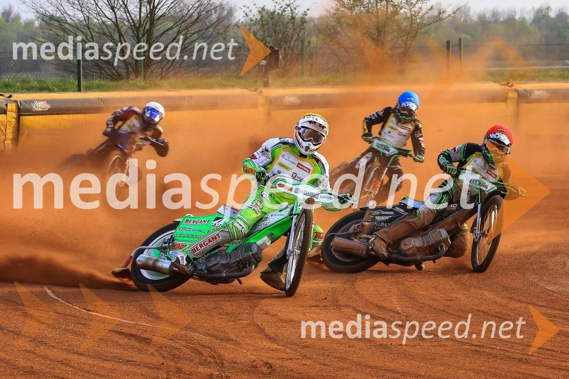  Luka Omerzel, speedwayist;  Maks Gregorič, AMTK Ljubljana;  Jaka Kovačič, speedwayist, KST Brežice;  Žiga Kovačič, speedwayistSpeedway, druga dirka DP Slovenije in Hrvaške