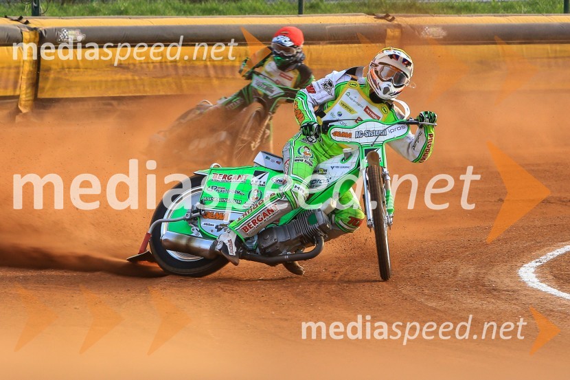  Žiga Kovačič, speedwayist;  Maks Gregorič, AMTK LjubljanaSpeedway, druga dirka DP Slovenije in Hrvaške