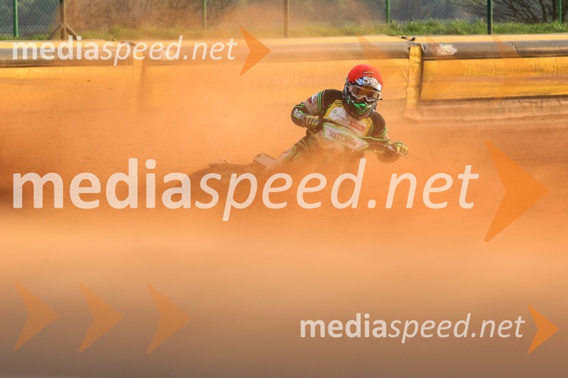  Žiga Kovačič, speedwayistSpeedway, druga dirka DP Slovenije in Hrvaške