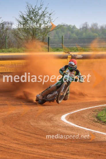 Žiga Kovačič, speedwayistSpeedway, druga dirka DP Slovenije in Hrvaške
