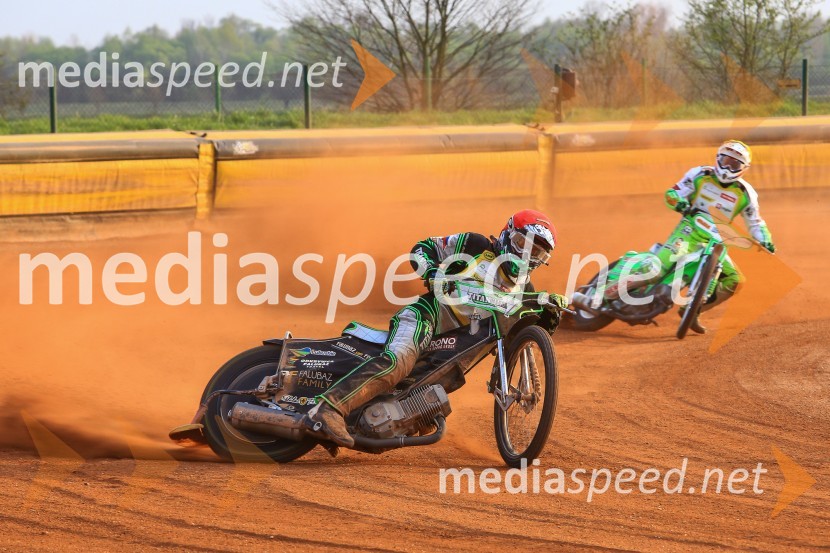  Žiga Kovačič, speedwayist;  Maks Gregorič, AMTK LjubljanaSpeedway, druga dirka DP Slovenije in Hrvaške