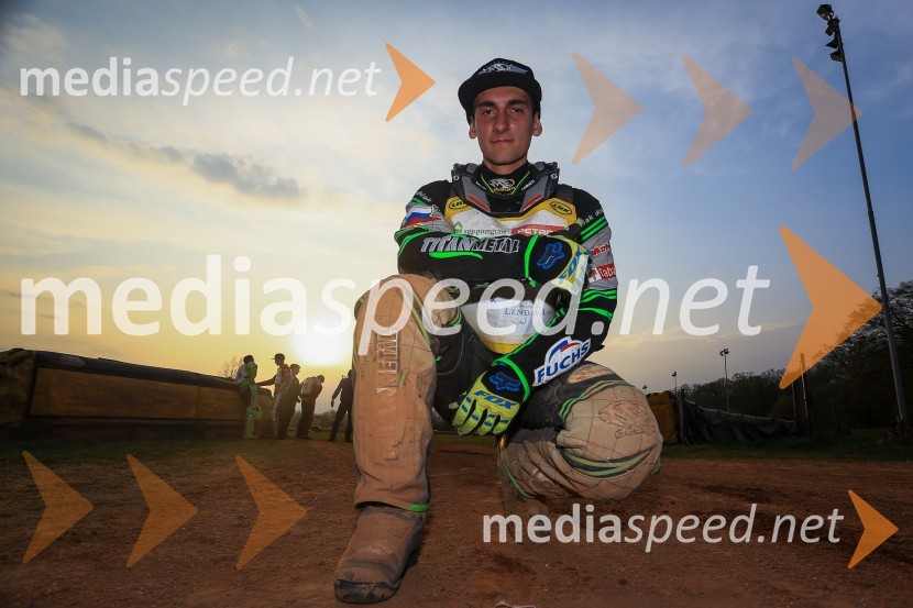  Žiga Kovačič, speedwayistSpeedway, druga dirka DP Slovenije in Hrvaške