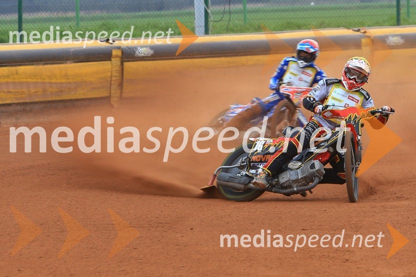  Matej Žagar, speedwayist (Slovenija);  Aleksander Čonda, ST LendavaSpeedway, druga dirka DP Slovenije in Hrvaške