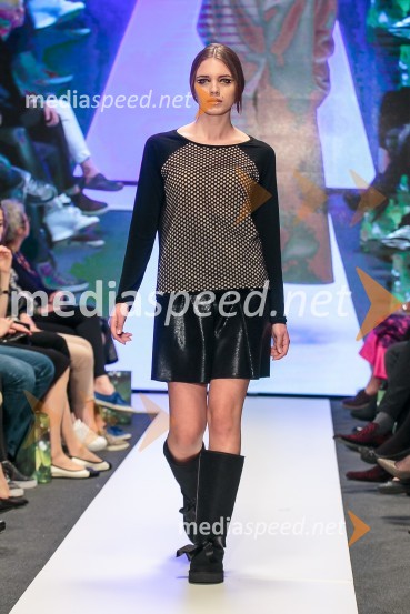 Maja Štamol (Maja Štamol Droljc); ime kolekcije: AW 2015/2016 – MOLECULALjubljana Fashion Week 2015, 3. dan