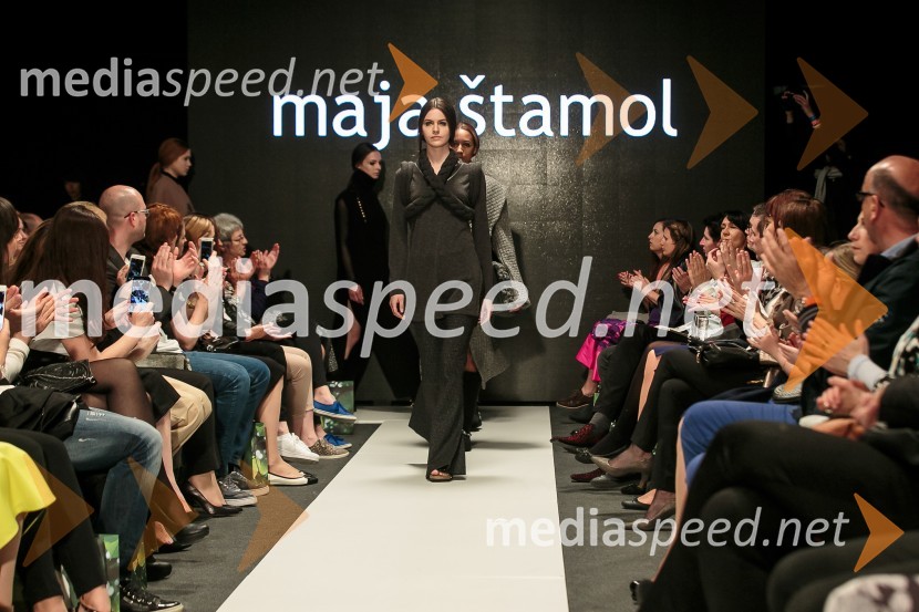 Maja Štamol (Maja Štamol Droljc); ime kolekcije: AW 2015/2016 – MOLECULALjubljana Fashion Week 2015, 3. dan