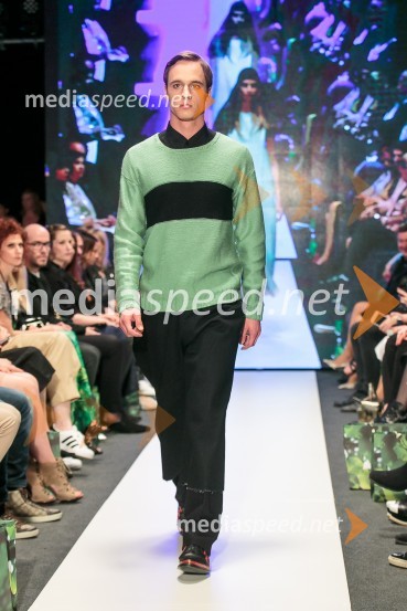 Young@Squat (Barbara Krmelj, Maja Leskovšek, Sofija Urumović, Sara Valenci, Barbara Vrbančič); ime kolekcije: Јас не сумод тука | Јas ne sum od tuka | Nisem od tukajLjubljana Fashion Week 2015, 3. dan