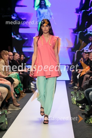 Young@Squat (Barbara Krmelj, Maja Leskovšek, Sofija Urumović, Sara Valenci, Barbara Vrbančič); ime kolekcije: Јас не сумод тука | Јas ne sum od tuka | Nisem od tukajLjubljana Fashion Week 2015, 3. dan