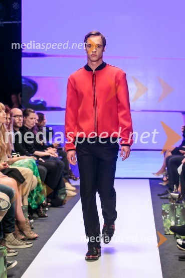 Young@Squat (Barbara Krmelj, Maja Leskovšek, Sofija Urumović, Sara Valenci, Barbara Vrbančič); ime kolekcije: Јас не сумод тука | Јas ne sum od tuka | Nisem od tukajLjubljana Fashion Week 2015, 3. dan