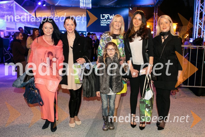  ... ;  ... ;  Julia Janković;  Mija Janković, soproga Zorana Jankovića;  Ursula Gawish;  ... Ljubljana Fashion Week 2015, 3. dan