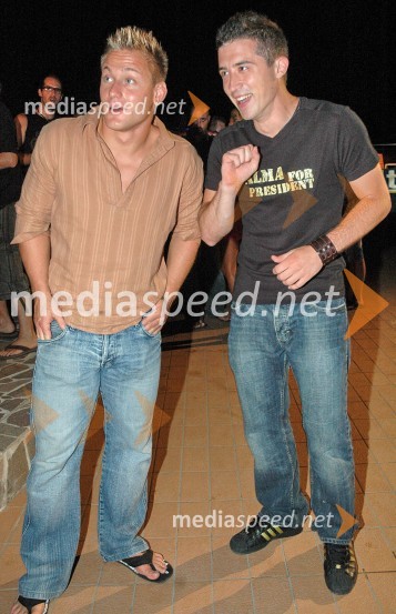 Miha in Andrej Peroša-Pero, nekdanja udeleženca oddaje Big BrotherPraznovanje rojstnega dne Alme Brdžanovič