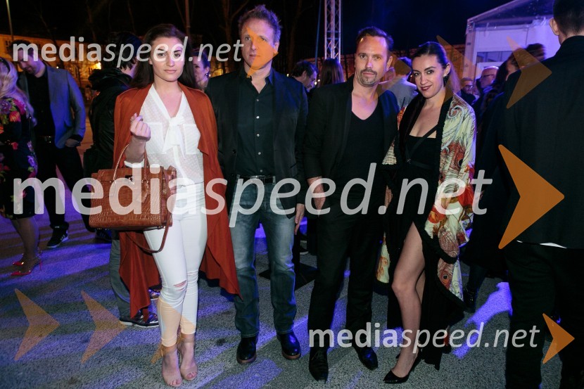  Anja Jenko, fotomodel, Miss Nova 2014;  Gerald Martens, predsednik uprave Ring International;  Rok Kordin, art direktor, Helios d.d.;  ... Ljubljana Fashion Week 2015, 3. dan