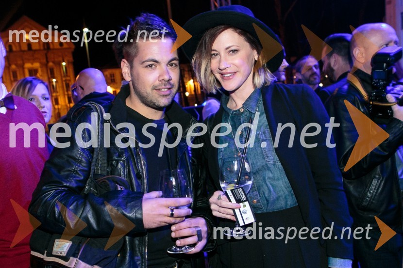  Nejc Simšič, novinar;  Hannah Mancini, pevkaLjubljana Fashion Week 2015, 3. dan