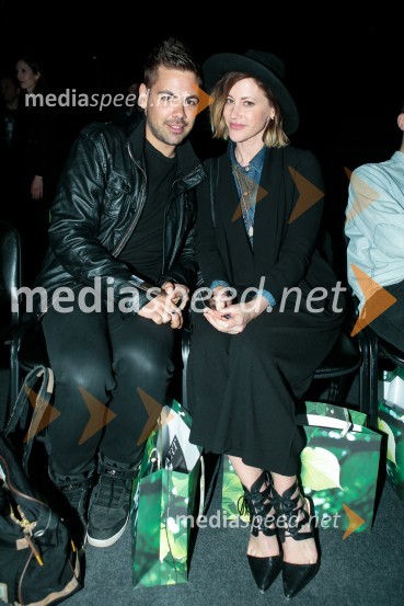  Nejc Simšič, novinar;  Hannah Mancini, pevkaLjubljana Fashion Week 2015, 3. dan