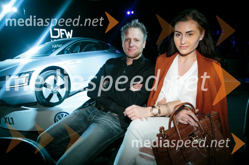  Gerald Martens, predsednik uprave Ring International;  Anja Jenko, fotomodel, Miss Nova 2014Ljubljana Fashion Week 2015, 3. dan