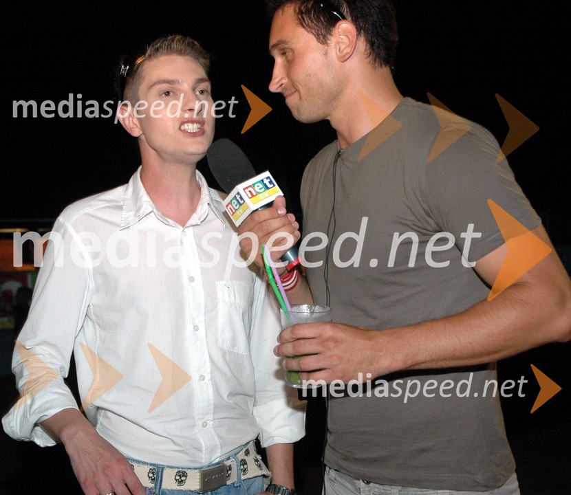 Damjan Murko, pevec in Klemen Kalšek, nekdanji Bar-ovecPraznovanje rojstnega dne Alme Brdžanovič