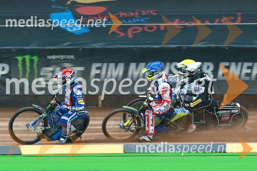  Matej Žagar, speedwayist (Slovenija);  Krzysztof  Kasprzak, speedwayist (Poljska);  Thomas H. Jonasson, speedwayist (Švedska);  Tai  Woffinden, speedwayist (Velika Britanija)Matej Žagar zmagovalec nenavadne dirke za VN Poljske