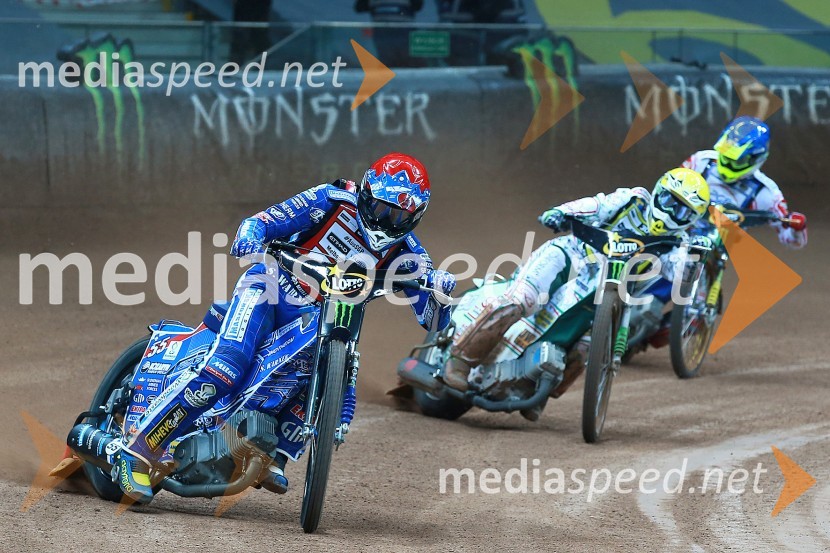  Matej Žagar, speedwayist (Slovenija);  Thomas H. Jonasson, speedwayist (Švedska);  Krzysztof  Kasprzak, speedwayist (Poljska)Matej Žagar zmagovalec nenavadne dirke za VN Poljske
