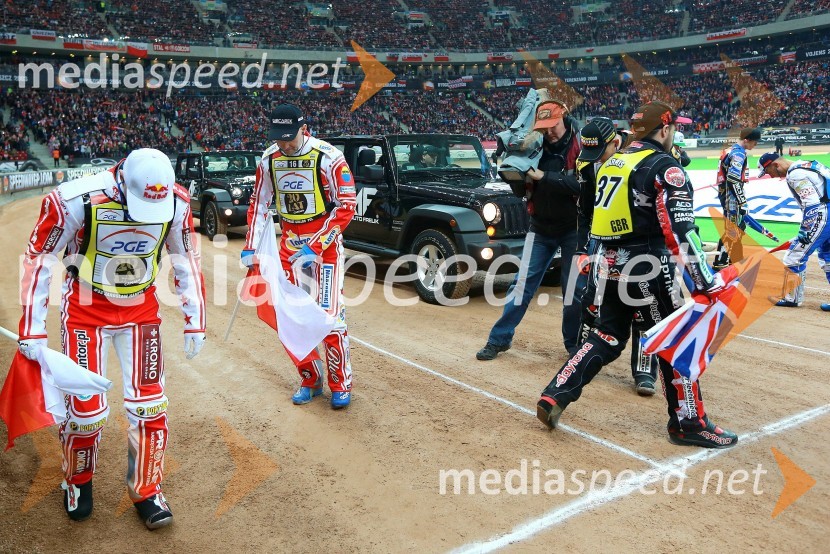  Jaroslaw  Hampel, speedwayist (Poljska);  Tomasz  Gollob, speedwayistMatej Žagar zmagovalec nenavadne dirke za VN Poljske