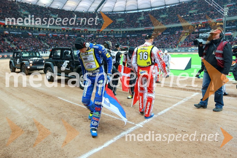  Matej Žagar, speedwayist (Slovenija);  Tomasz  Gollob, speedwayistMatej Žagar zmagovalec nenavadne dirke za VN Poljske