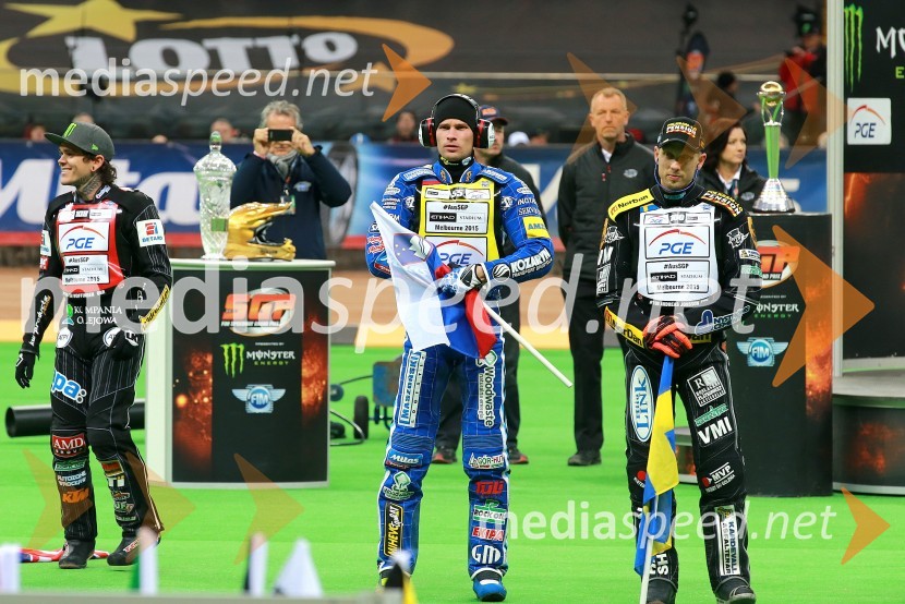  Matej Žagar, speedwayist (Slovenija);  Andreas  Jonsson, speedwayist (Švedska)Matej Žagar zmagovalec nenavadne dirke za VN Poljske