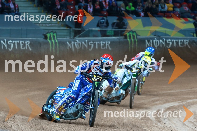 Matej Žagar, speedwayist (Slovenija);  Thomas H. Jonasson, speedwayist (Švedska);  Krzysztof  Kasprzak, speedwayist (Poljska)Matej Žagar zmagovalec nenavadne dirke za VN Poljske