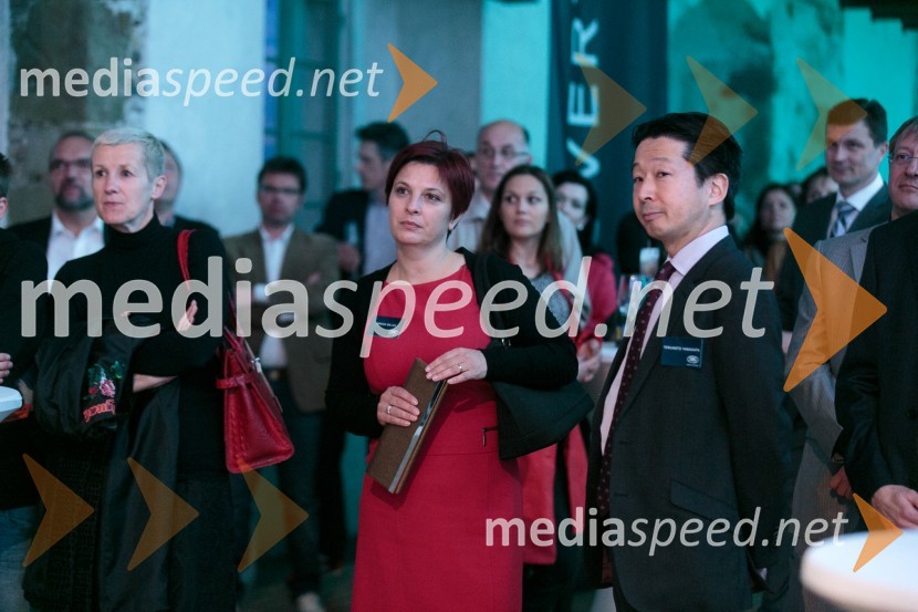  Breda Bajuk, Summit Motors Ljubljana;  Terumoto  Yamagata, izvršni direktor, Summit avto d.o.o.Land Rover Discovery Sport, predstavitev za VIP goste