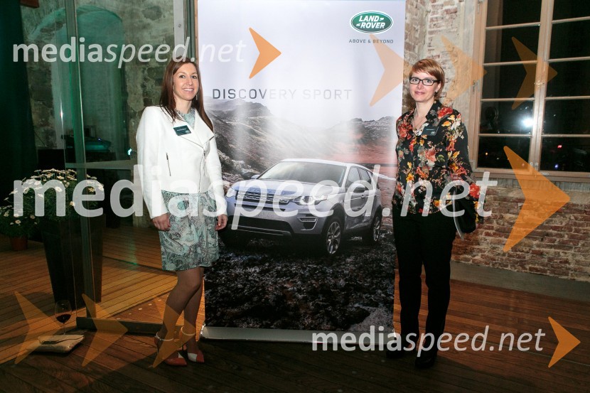  Polona Čepon, Summit Motors Ljubljana;  Katja Hvala, vodja odnosov z javnostmi pri Summit MotorsLand Rover Discovery Sport, predstavitev za VIP goste
