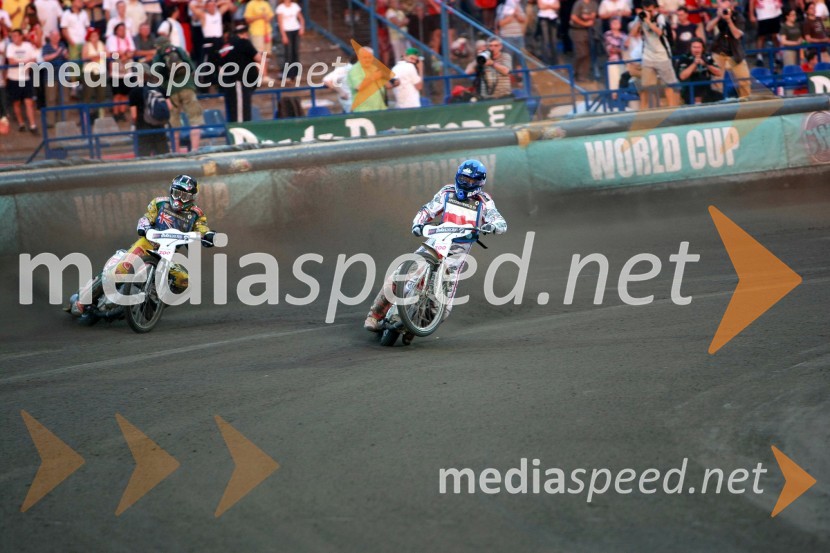 Ryan Sullivan (Avstralija) in Rune Holta (Poljska)SPEEDWAY, finale svetovnega ekipnega prvenstva