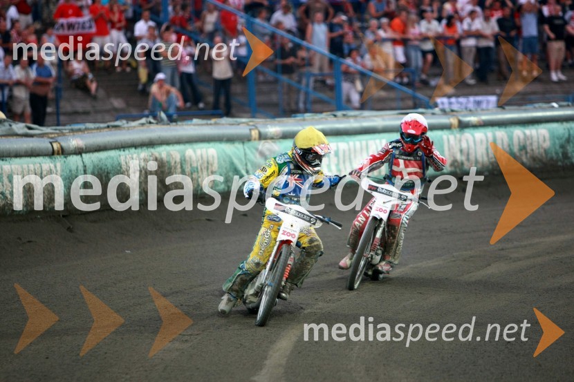 Jason Crump (Avstralija) in Hans Andersen (Danska)SPEEDWAY, finale svetovnega ekipnega prvenstva