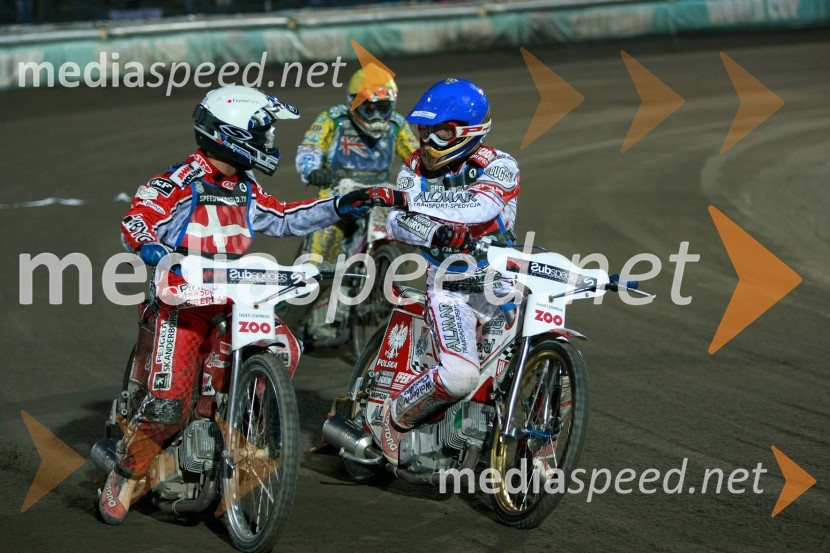 Nicki Pedersen (Danska) in Krzysztof Kasprzak (Poljska)SPEEDWAY, finale svetovnega ekipnega prvenstva