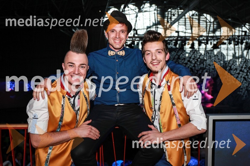  Dejan Krajnc, Dejan Dogaja;  Jože Kotnik, Poskočni Muzikanti;  Gorazd Špegel20. festival Slovenska polka in valček