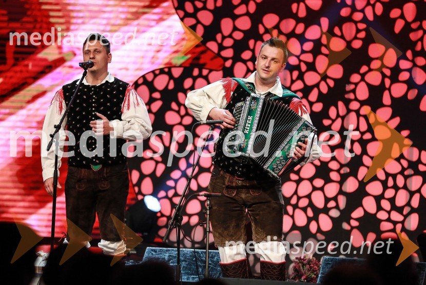  Melvin Majcen, ansambel Vikend;  Rajko Petek, ansambel Vikend20. festival Slovenska polka in valček