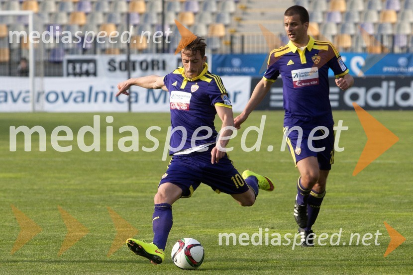  Agim Ibraimi, nogometaš, NK Maribor;  Mitja Viler, nogometaš, NK MariborVečni derbi NK Maribor : NK Olimpija slavili vijolični