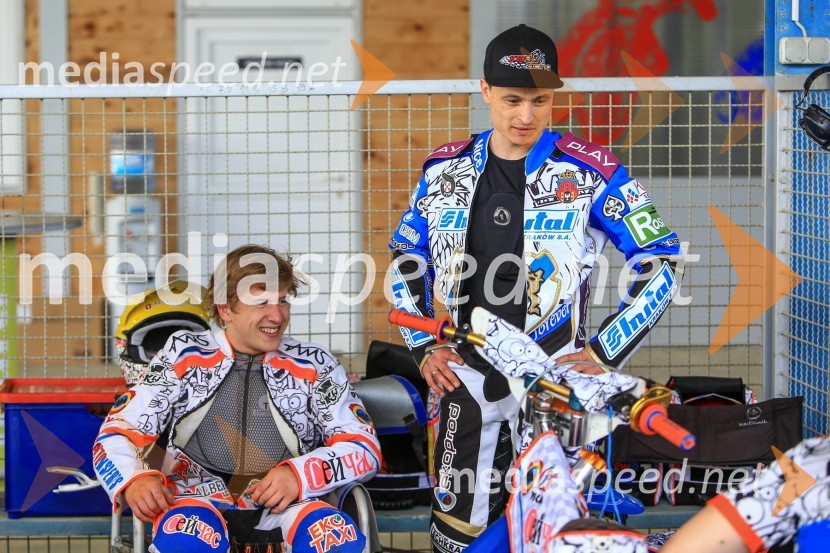  Andzejs Lebedevs, speedwayist;  Andriy Karpov, speedwayistSpeedway Grand Prix Qualifications, Round 1, 2015