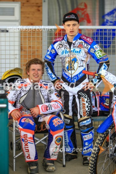 Andzejs Lebedevs, speedwayist;  Andriy Karpov, speedwayistSpeedway Grand Prix Qualifications, Round 1, 2015