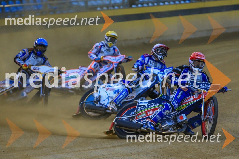  Linus Sundstrom, speedwayist (Švedska);  Andzejs Lebedevs, speedwayist;  Andriy Karpov, speedwayist;  Piotr Pawlicki, speedwayistSpeedway Grand Prix Qualifications, Round 1, 2015