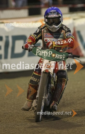 Wieslaw Jagus (Poljska)SPEEDWAY GRAND PRIX, VN Češke 2007, dirka