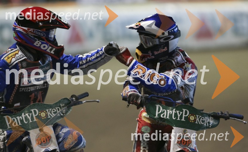 Rune Holta (Poljska) in Jaroslaw Hampel (Poljska)SPEEDWAY GRAND PRIX, VN Češke 2007, dirka