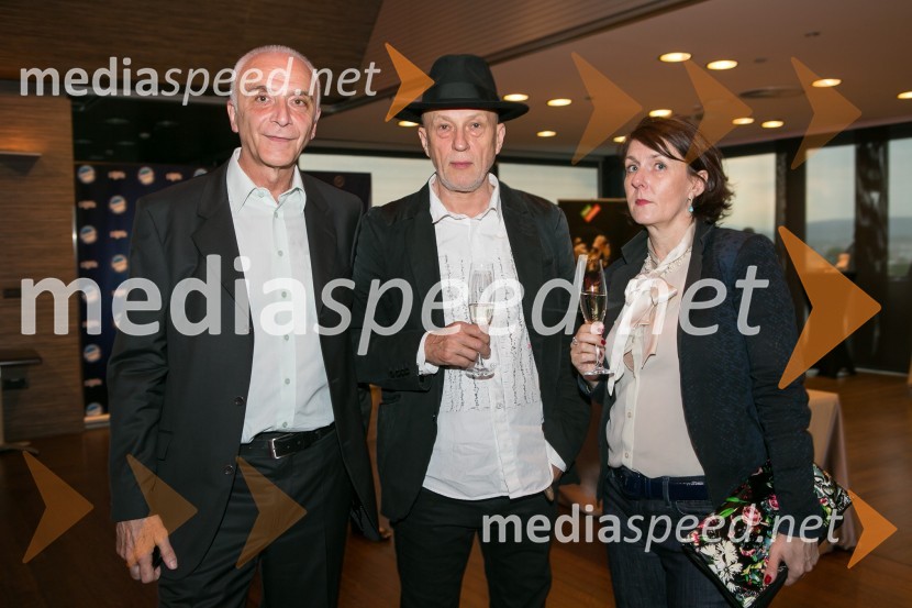  Ivo Boscarol, generalni direktor Pipistrel d.o.o.;  Vlado Kreslin, glasbenik;  Eva KreslinTrusted Brand 2015